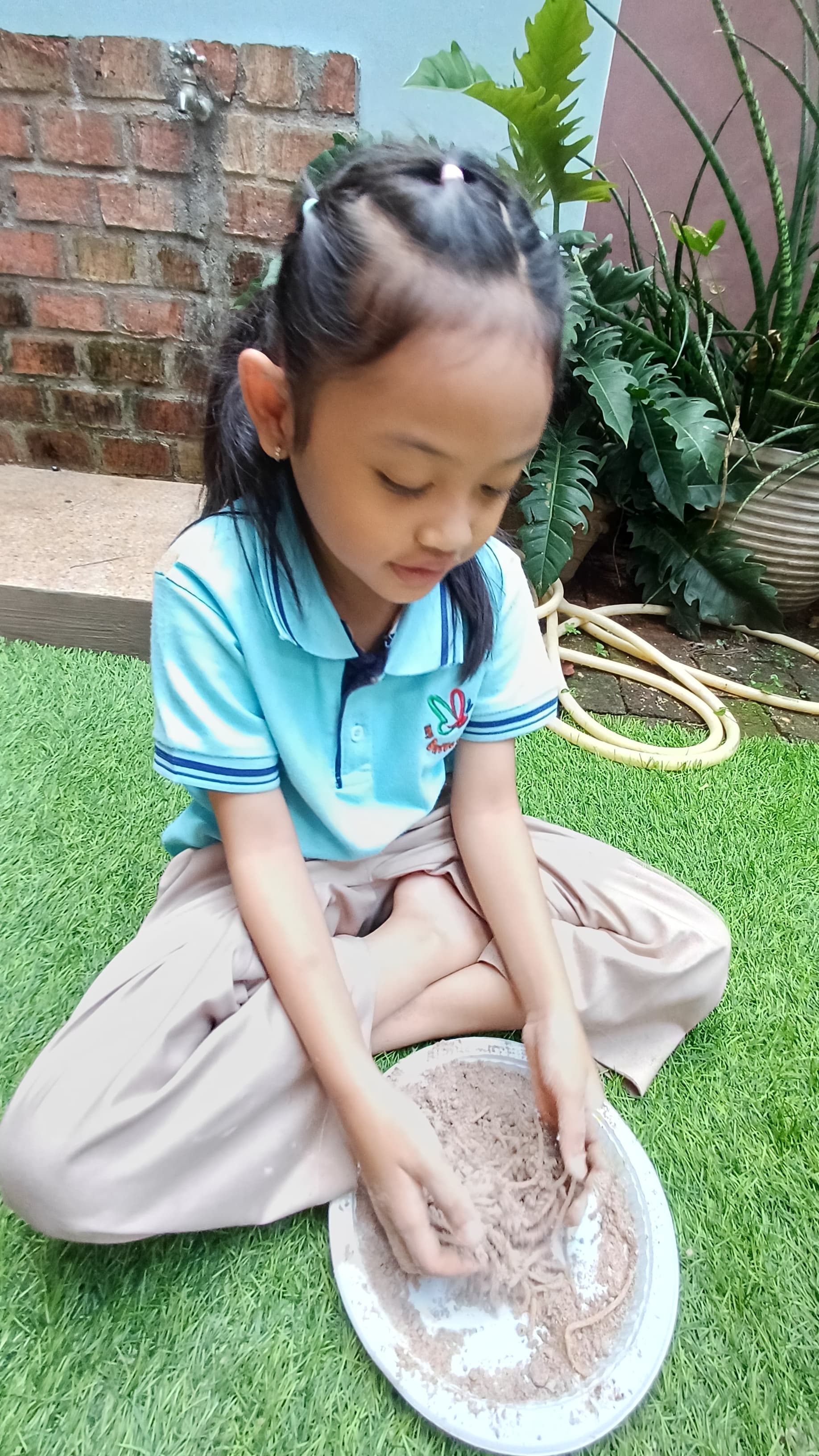 Kegiatan Nursery Kindergarten "Sensory Play"Mencari Cacing Tanah"